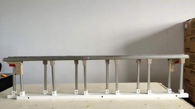 Sześciobiegunowe szyny boczne ze stopu aluminium do łóżek szpitalnych składane 0