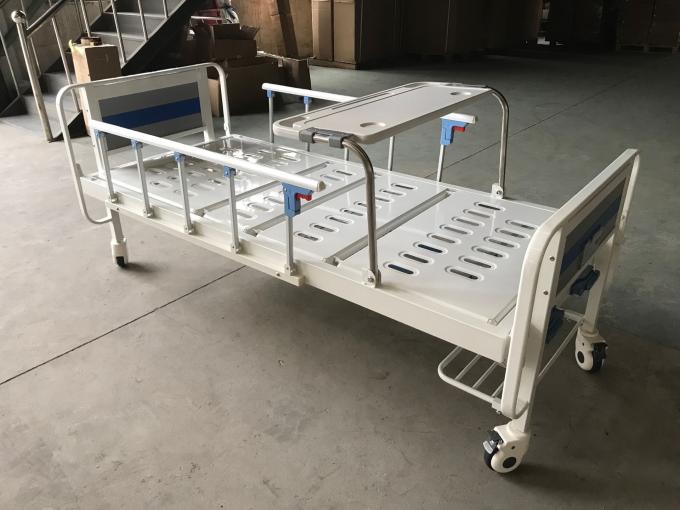 Niebiesko-biała instrukcja dwufunkcyjna Łóżko medyczne do kliniki 0