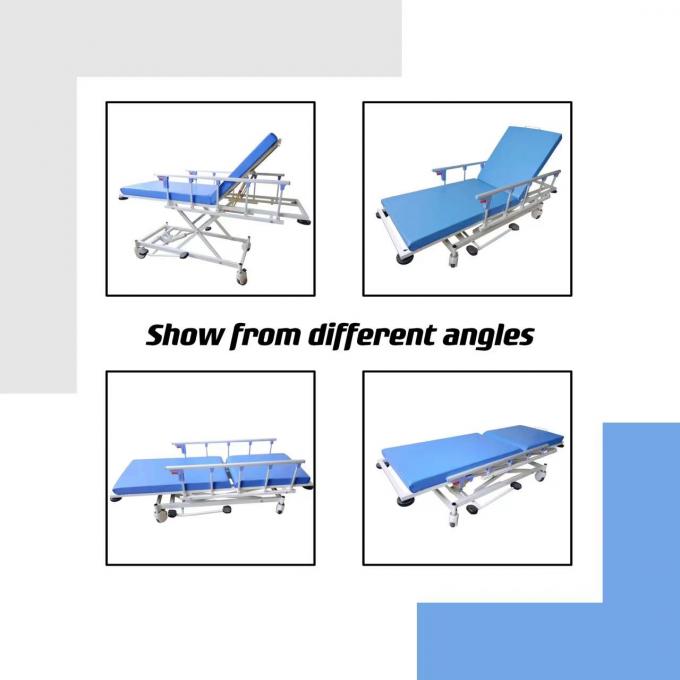 Specjalny hydrauliczny wózek noszowy Blue Hospital z czterema kołami 0