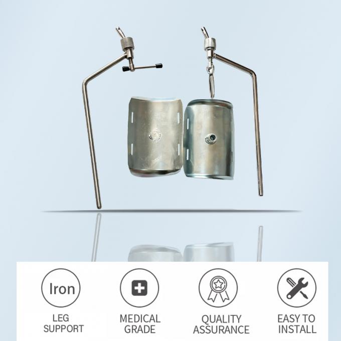 Srebrno-biały żelazny podnóżek Metalowy materiał medyczny do łóżka szpitalnego 1