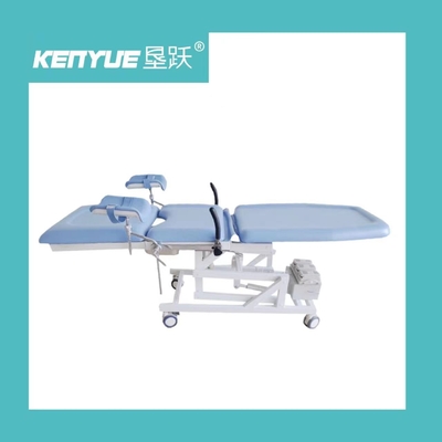 kupować Bule Color Electric 3 Fcuntion Delivery Bed 90cm Metal Multifunctional Gynecological Table produkcja online