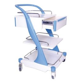kupować Rama ze stopu aluminium Instrument medyczny Trolley Bule Red z czterema cichymi rolkami produkcja online