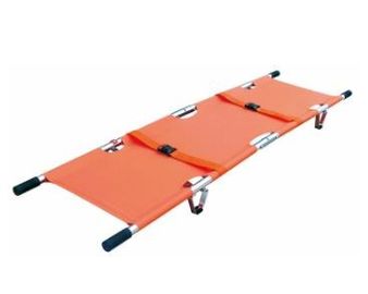 kupować Wózek z noszami ratunkowymi z metalu i PCV w kolorze pomarańczowym Składana ambulans szpitalny produkcja online