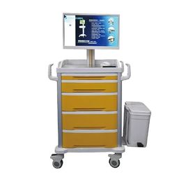 kupować All In 1 Computer Moving Cart Hospital Mobilny komputer medyczny Laptop Workstation Trolley produkcja online