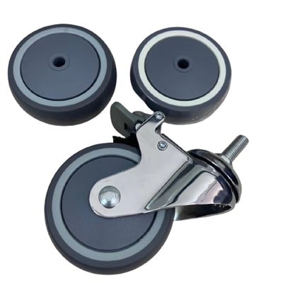 kupować PU Mute Medical Medium Duty 4-calowe blokowane kółka na kanapę Koło szpitalne produkcja online