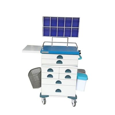 kupować Szpitalny wózek medyczny 1080mm ze schowkiem w kolorze niebieskim produkcja online