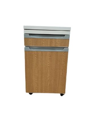 kupować Aluminiowa konstrukcja płyty szpitalnej szafki nocnej Stolik drewniany kolor z kółkami produkcja online