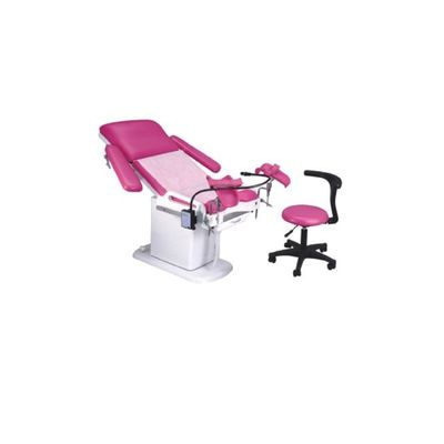 kupować Szpital Pink Electric Gynaec Examination Table Stół porodowy Łóżko porodowe z lampą produkcja online