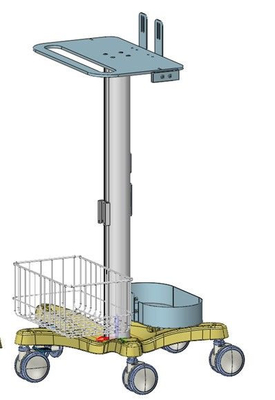 kupować Mobilny monitoring wózka medycznego z białym materiałem aluminiowym w szpitalu produkcja online