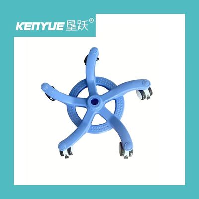 Niebieski mobilny stojak do infuzji ze stali nierdzewnej ze zdejmowanymi kółkami