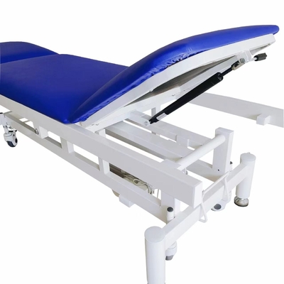 Elektryczne łóżko do badania łóżka ze stali węglowej Hydraulic Medical Blue