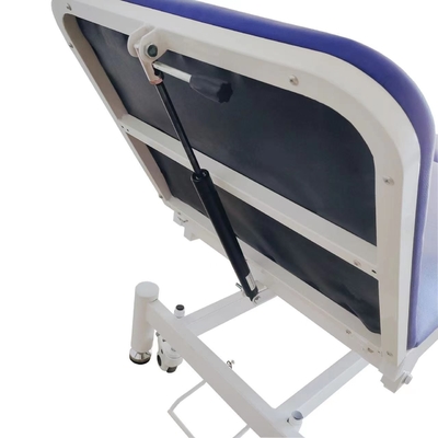 Elektryczne łóżko do badania łóżka ze stali węglowej Hydraulic Medical Blue