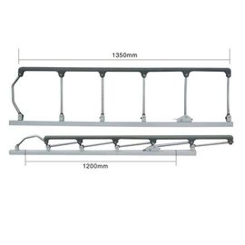 Składane poręcze boczne Akcesoria do łóżek szpitalnych Nylon ze stali nierdzewnej Łatwa instalacja