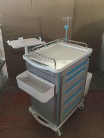 Wózek medyczny ze stali nierdzewnej, szpital Icu Emergency Trolley Delivery Drug