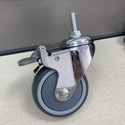 PU Mute Medical Medium Duty 4-calowe blokowane kółka na kanapę Koło szpitalne
