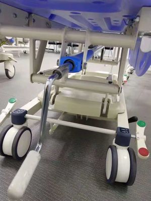 Wózek do przenoszenia pacjenta w nagłych wypadkach Obrotowe szyny boczne Kółka środkowe 150 mm Nosze do przenoszenia pacjenta