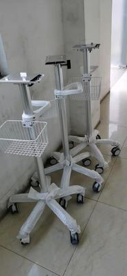 Wózek mobilny z regulacją wysokości ze stopu aluminium Wózek z monitorem pacjenta