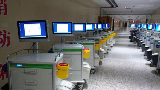 Komputerowe wózki na leki do elektrycznego wózka szpitalnego