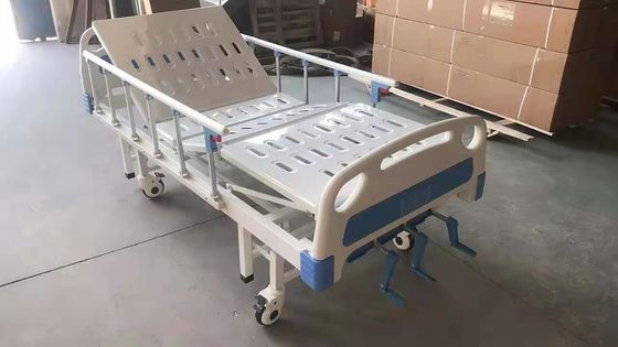 2 korby Szpitalne ręczne łóżko pacjenta Stalowa rama z tworzywa sztucznego w sprayu
