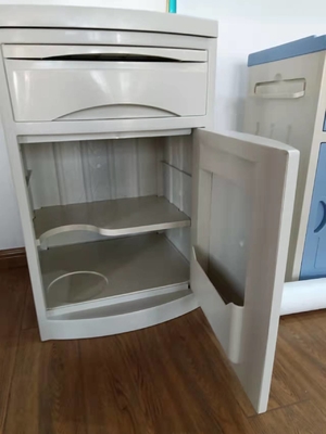 ABS Medyczny stolik nocny Regulowana szafka nocna biała