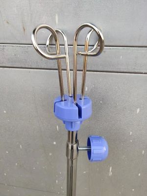 Sprzęt medyczny Regulowany stojak infuzyjny w szpitalu przyłóżkowym Biały