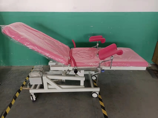 Szpitalny metalowy mobilny elektryczny fotel do badań ginekologicznych