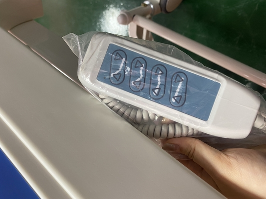Białe, trzyfunkcyjne łóżko elektryczne łóżko medyczne na oddział szpitalny