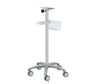 Wysokość 890 mm Stojak na komputer szpitalny Monitor pacjenta zwijany wózek na komputer